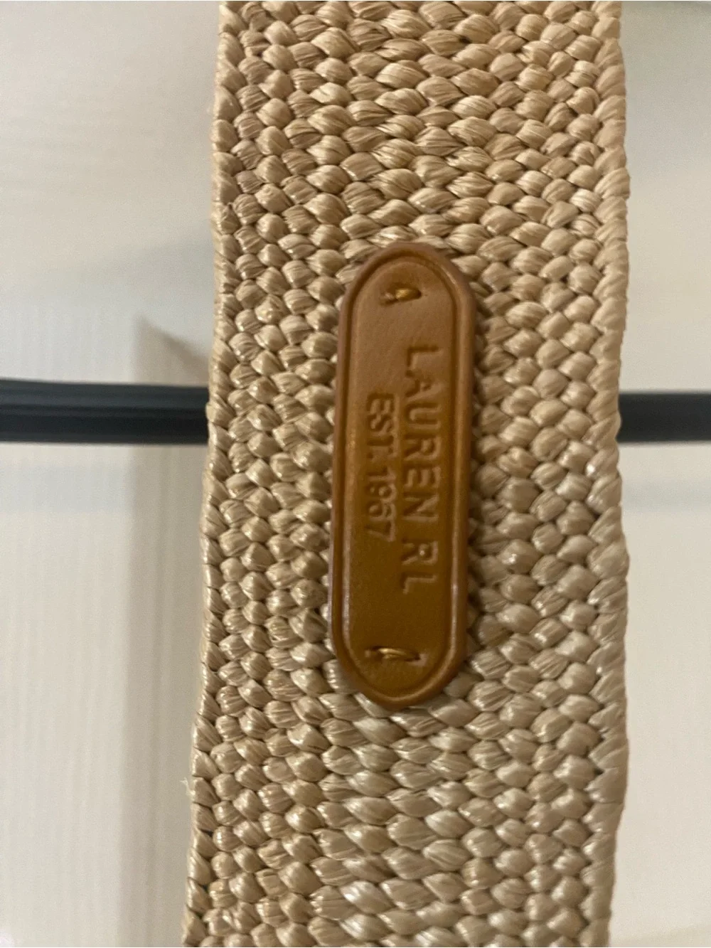 Lauren Ralph Lauren Women’s Tan Woven Belt. Size Small. NWOT.